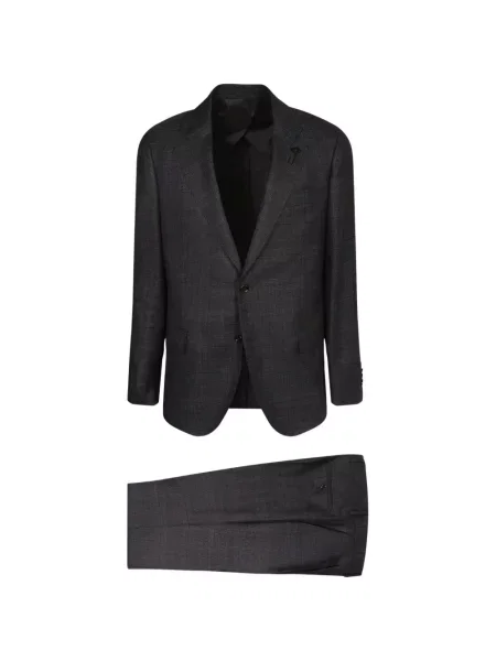 Costum Lardini în carouri gri