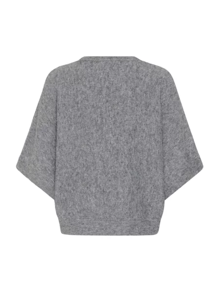 Dzianinowy sweter Kaffe szary