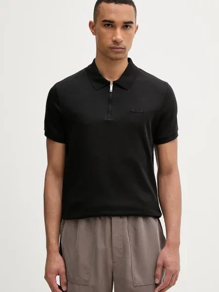 Tricou polo Calvin Klein negru