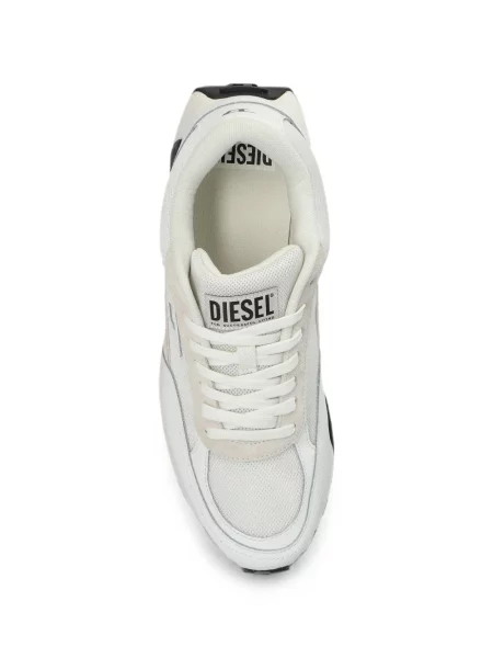 Sneakerși Diesel cu autograf alb