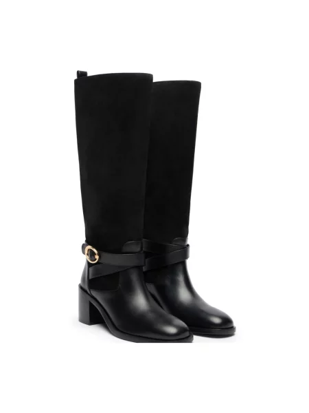 Botki Stuart Weitzman zamszowe czarne