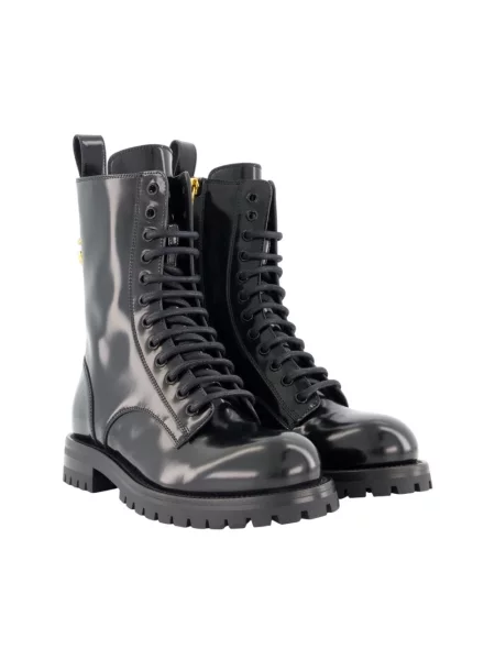 Botki Dolce And Gabbana skórzane czarne