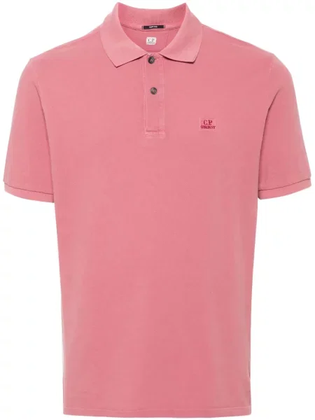 Polo C.p. Company cu broderie roz
