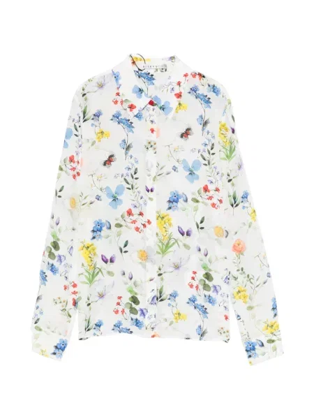 Bluză Alice + Olivia cu model floral alb