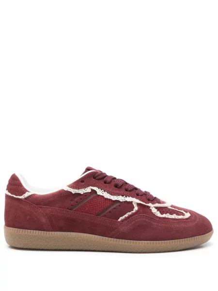 Sneakerși Alohas din piele de căprioară roșu
