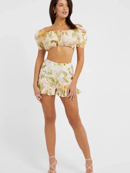 Лляний топ Guess