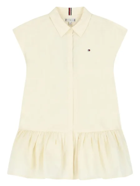 Sukienka dziecięca Tommy Hilfiger żółta