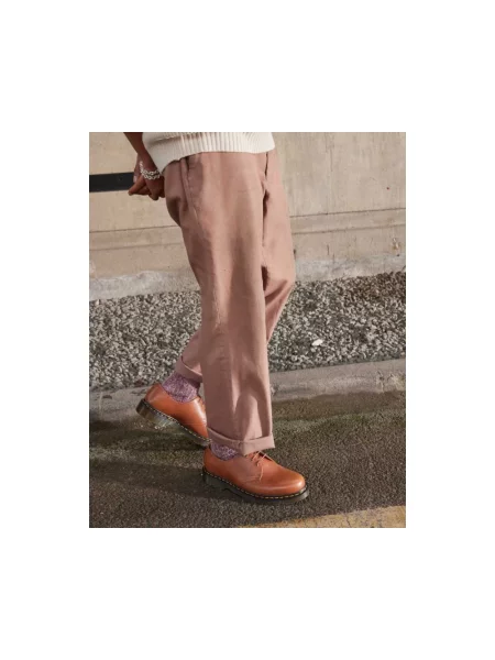Półbuty Dr. Martens sznurowane brązowe
