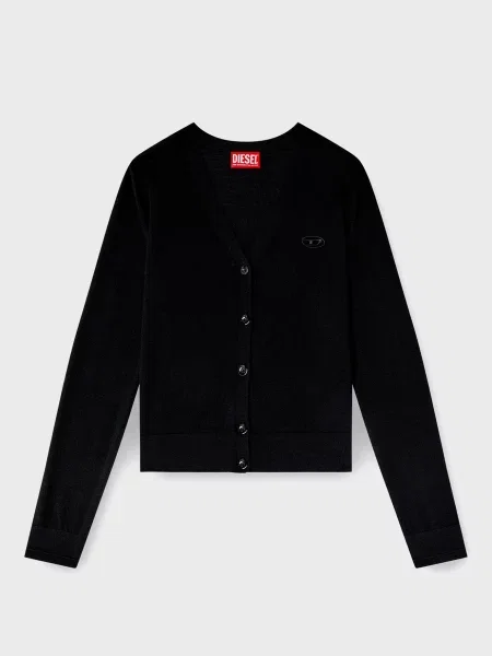 Шерстяной кардиган Diesel черный