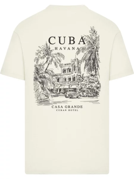 Mister Tee Tricou Summer Stay crem negru