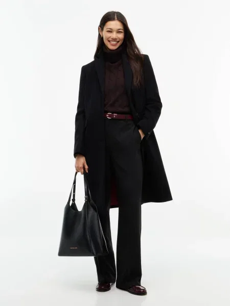 Tommy Hilfiger De lână palton negru