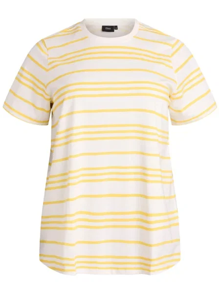 Zizzi Tricou MVIVIENE galben alb