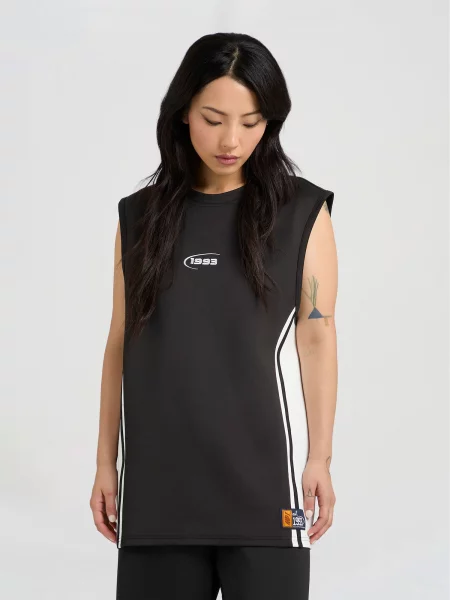 Top negru alb