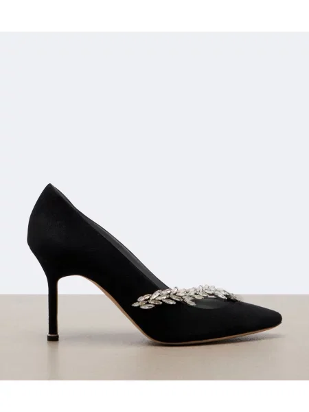 Pantofi cu toc Balenciaga din piele de căprioară negru
