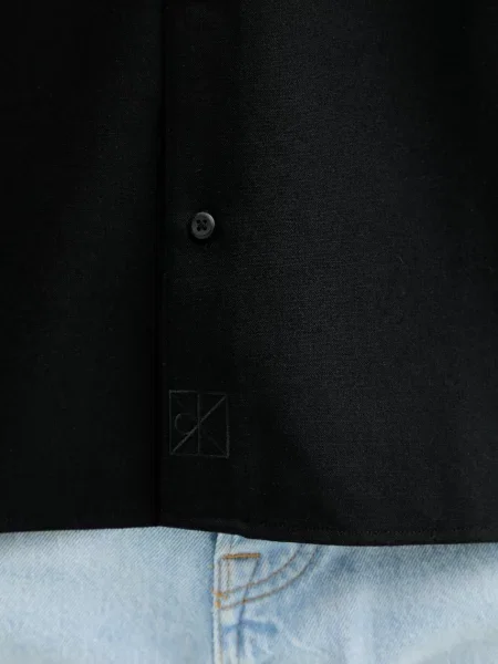 Calvin Klein ing gyapjúkeverékből fekete