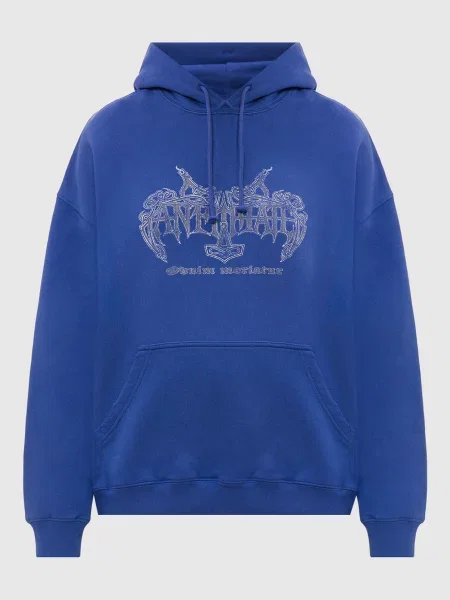 Худі з принтом Vetements синє