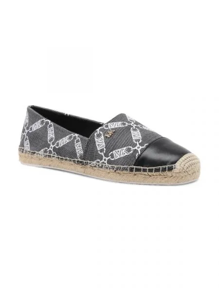 Michael Kors Espadrilles cipő Kendrick bőr hozzáadásával szürke