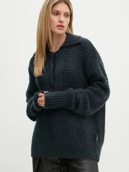 Remain pulover de lana femei marin light albastru