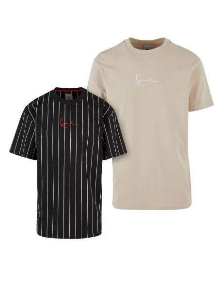 Karl Kani Tricou Essential pielii / sângeriu / negru alb