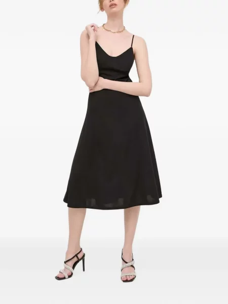 Rochie midi Morgan cu bretele negru