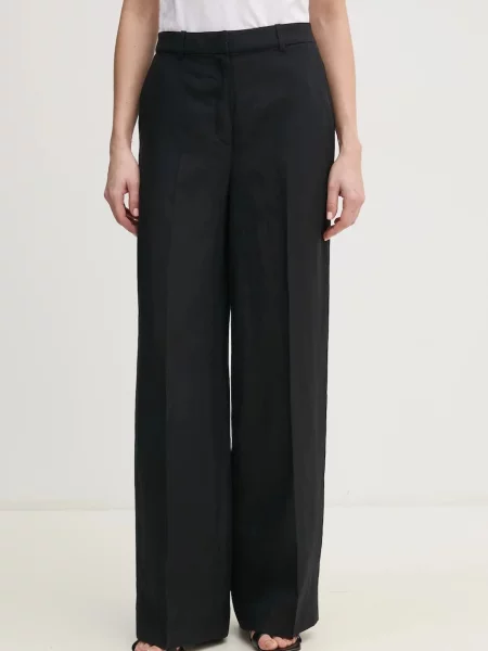Calvin Klein pantaloni din amestec de in negru