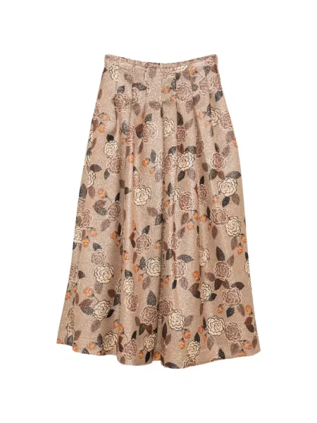 Fusta maxi Siyu cu model floral din jacard
