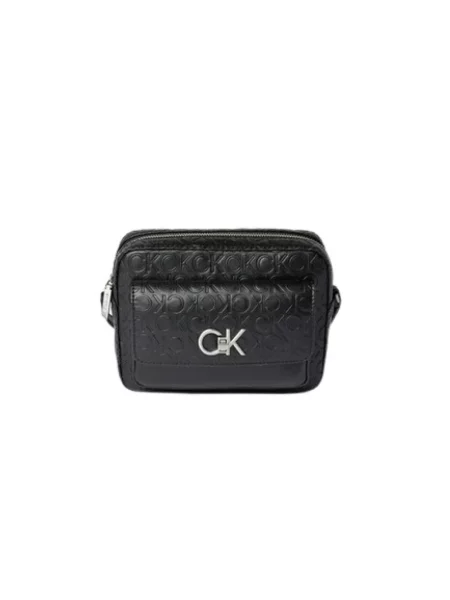 Torebka crossbody Calvin Klein skórzana czarna