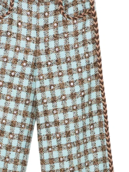 Pantaloni Giuseppe Di Morabito în carouri albastru