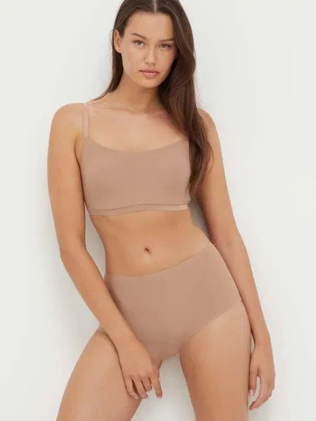 Kalhotky Chantelle hnědá