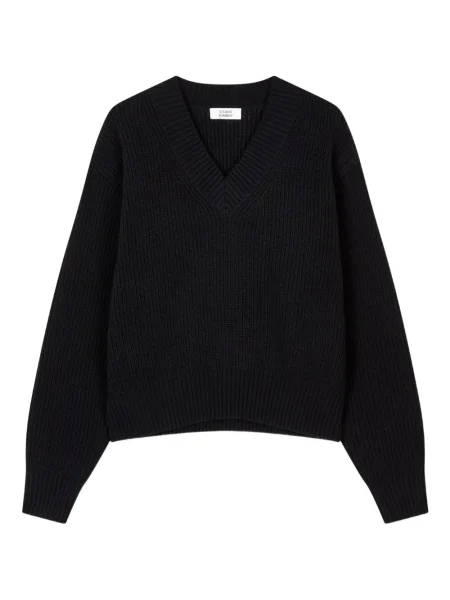 Pulover Studio Tomboy cu decolteu în V negru