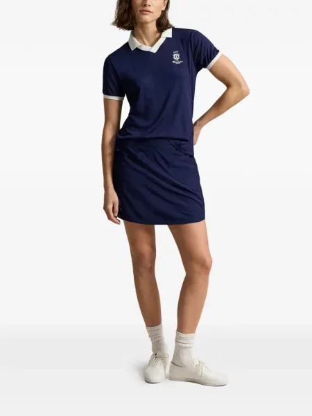 Велурени бягане с яка чорапи Polo Ralph Lauren синьо