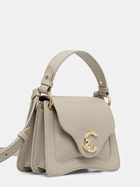Coccinelle crossbody torbica usnjena bež