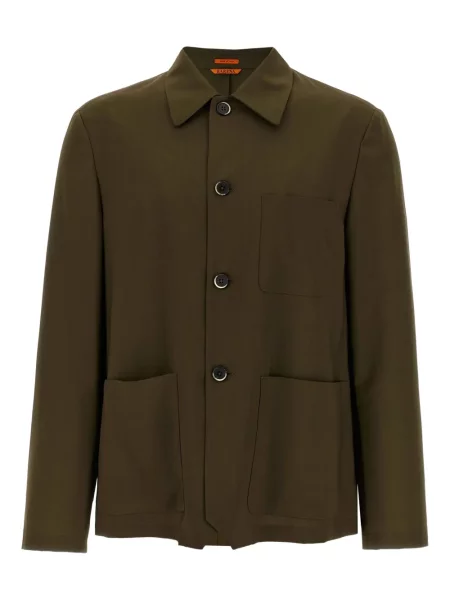 Вълнена риза Barena зелено