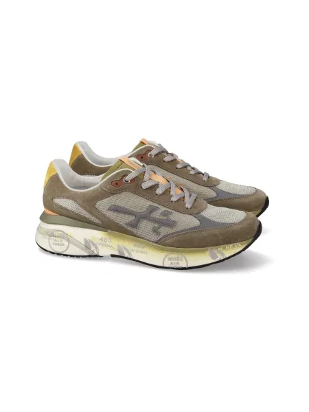 Pantofi Premiata din piele verde