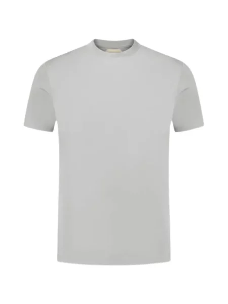 Tricou Aurélien cu decolteu rotund gri