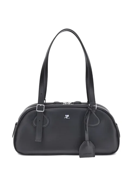 Geanta de piele Courreges din piele negru