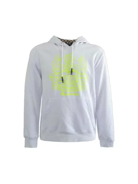 Bluza z kapturem Aquascutum z kapturem z długim rękawem biała