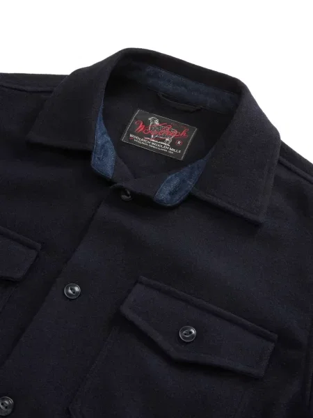 Geacă cămașă Woolrich albastru
