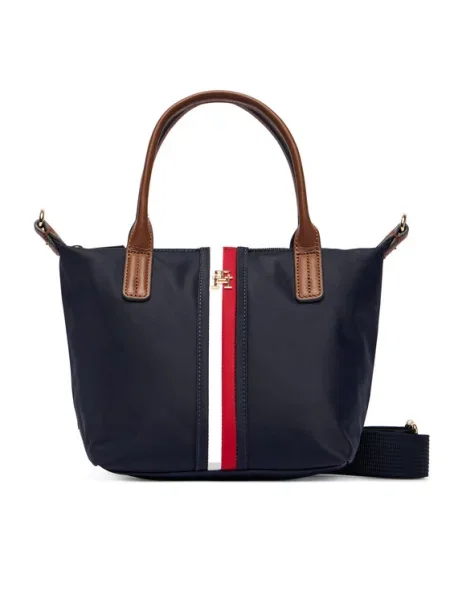 Tommy Hilfiger Дамска чанта Popette Mini Tote Corp Тъмносин