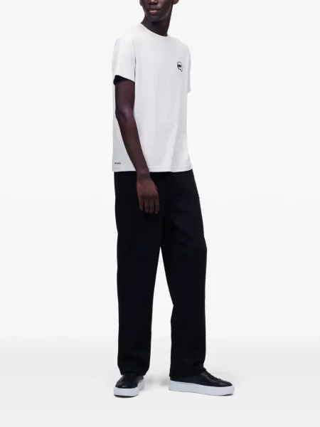 Tricou Karl Lagerfeld cu imagine alb
