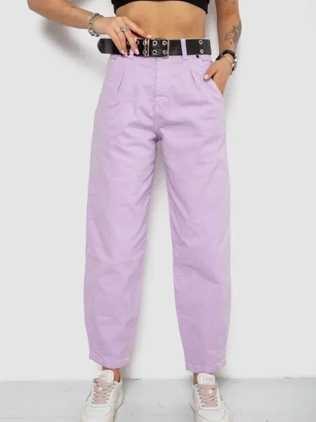 Джинси мом Ager бузковий