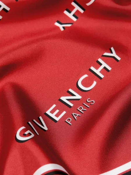 Fular Givenchy de mătase roșu