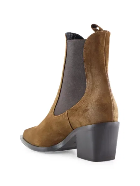 Botine chelsea Notabene din piele de căprioară maro