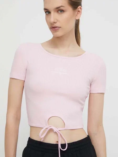 Тениска Guess NYRA розово