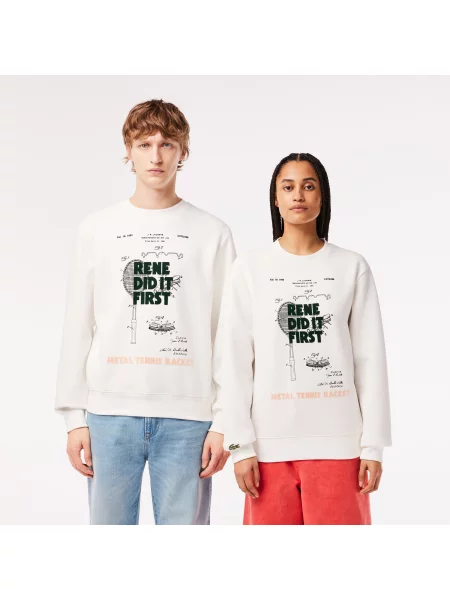 Lacoste Bluza Unisex Lacoste beżowa