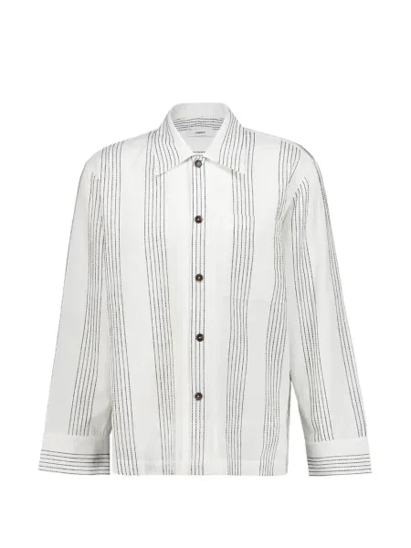 Риза Homme на райета бяло