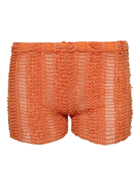 Pantaloni scurți Roberta Einer cu volane portocaliu