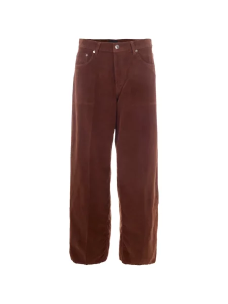 Pantaloni Haikure de catifea cord maro