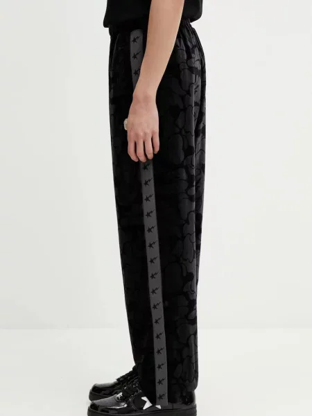 A Bathing Ape pantaloni de trening din velur Solid Camo Metal One Point