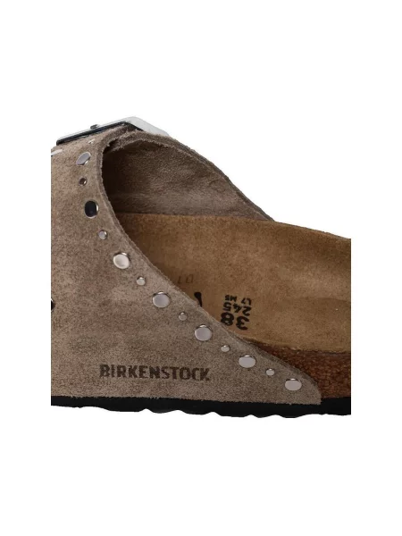 Pantofi Birkenstock din nubuc bej